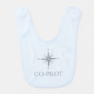 Air Force Baby Shower Bib Little Co-Pilot