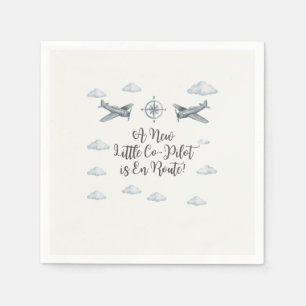 Air Force Baby Shower Napkins Little Co-Pilot