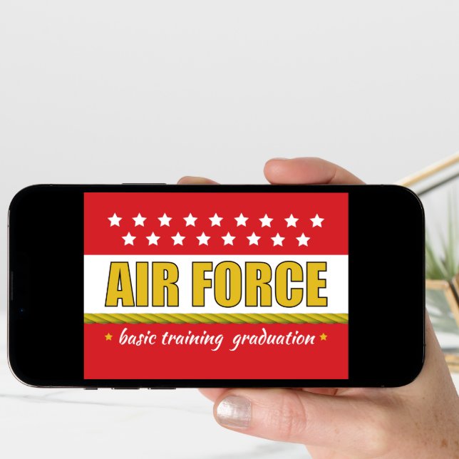 Air Force Basic Training Graduation Congrats Card (Front Digital)