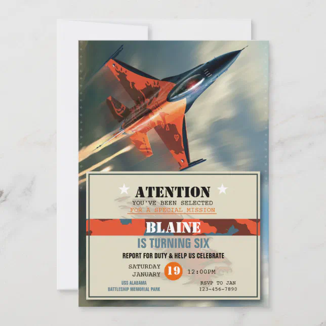 Air Force Birthday Invitation Zazzle