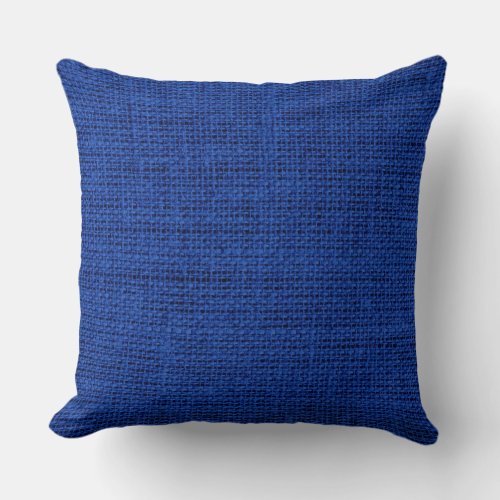 Air Force blue burlap linen background 2 Throw Pillow