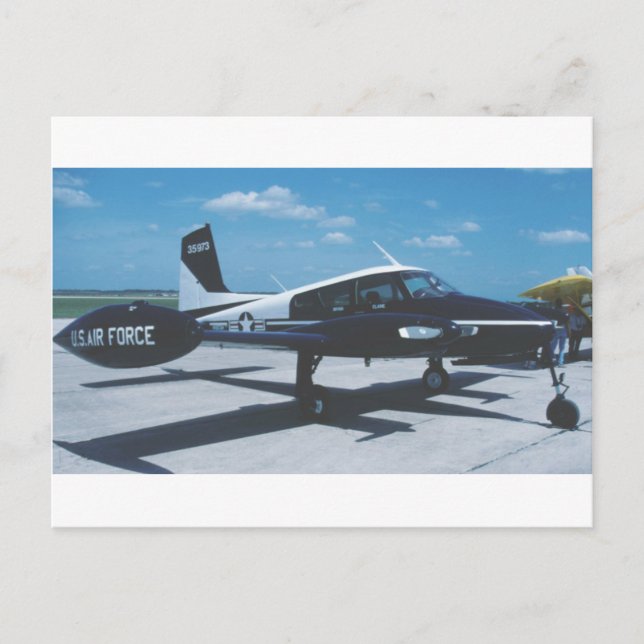 Air Force Blue Canoe Postcard (Front)