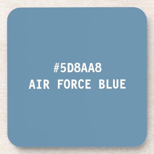 Air Force Blue Hex Color Code Coaster Set