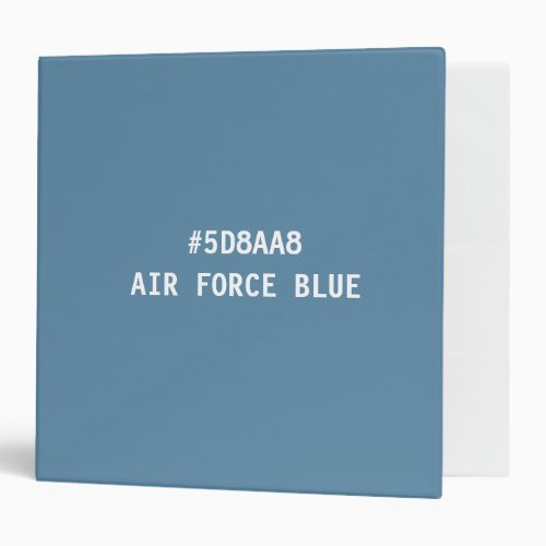 Air Force Blue Hex Color Coded Ring Binder