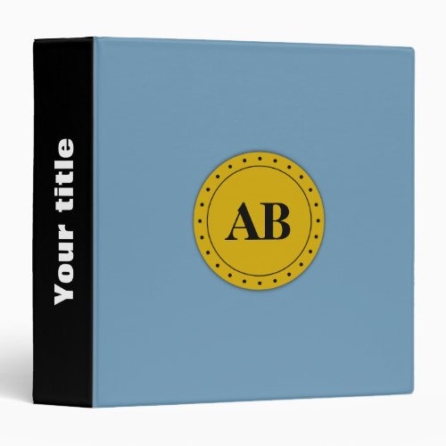 Air force blue solid color binder