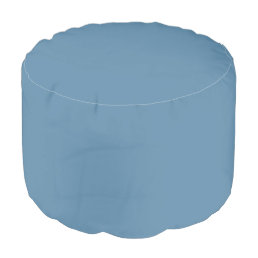 Air Force Blue Solid Color Pouf
