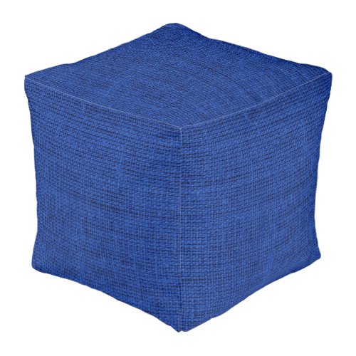 Air Force blue USAF color burlap background Pouf