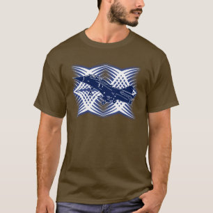 Air Force Blue White Art T-Shirt