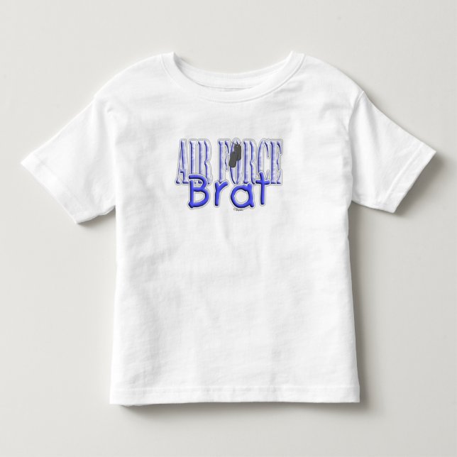 Air Force Brat blue Toddler T-shirt (Front)