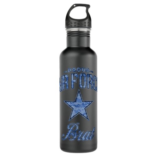 Air Force Brat Shirt for Women Men Girls  Boys  Stainless Steel Water Bottle