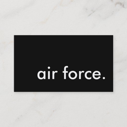 Customizable air force. business cards