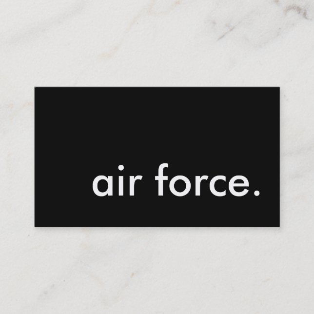 air force. business card (Front)