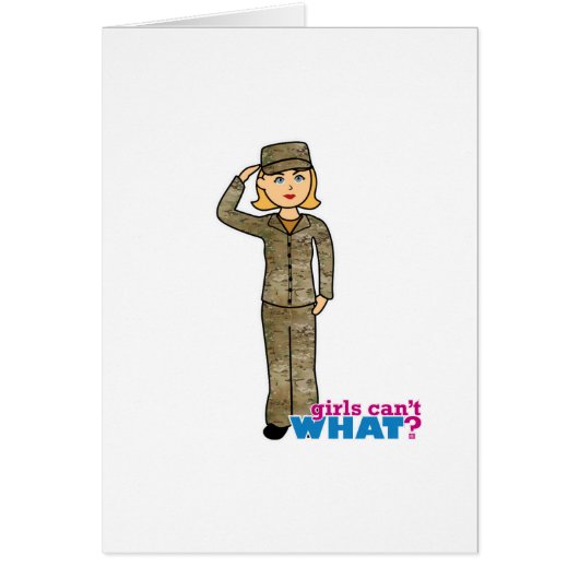 Air Force Camo Blonde Cards (Front)