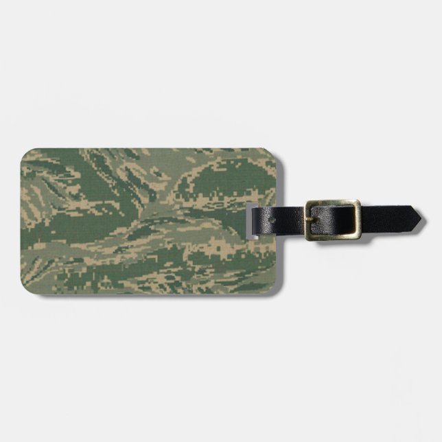 Air Force Camouflage Personalized Luggage Tag (Front Horizontal)