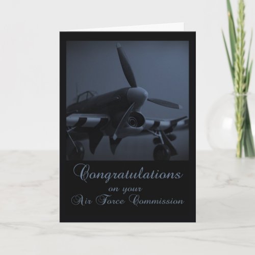 Air Force Commissioners Congratulations Card _ Haw