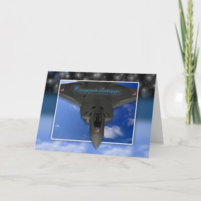 Air Force Commissioning Congratulations Card (Front)