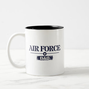 Air Force Dad Armed Forces Two-Tone Coffee Mug
