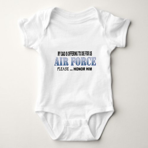 Air Force Dad Honor Baby Bodysuit