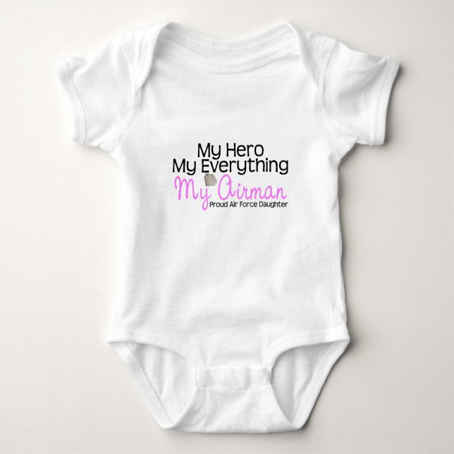 Air Force Daughter Baby Bodysuit (Front)