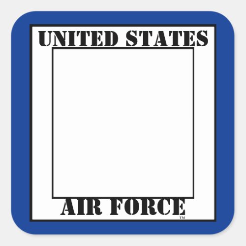 Air Force E_6 TSgt Slogan Square Sticker