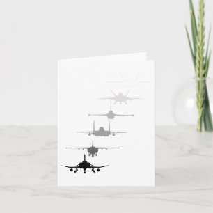 Air Force Fighter Jets F-4 F-111 F-15 F-16 F-22 F- Card