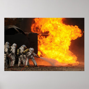 Air Force Firefighters Poster
