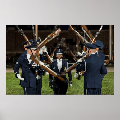 Air Force Honor Guard Drill Team Poster