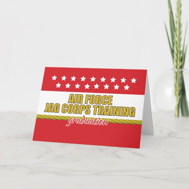 Air Force JAG Corps Training Graduation Card (Front)