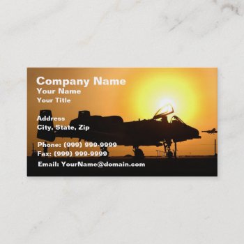 Air Force Jet Fighter Business Card by TheArtOfPamela at Zazzle
