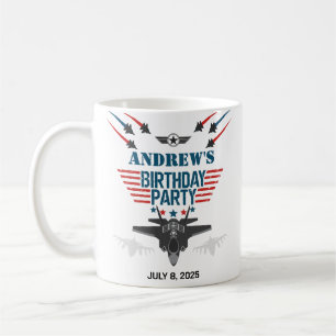 Air force jet fighter pilot Birthday Coffee Mug