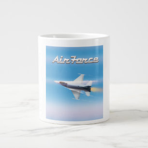 Air Force Jet Poster Giant Coffee Mug