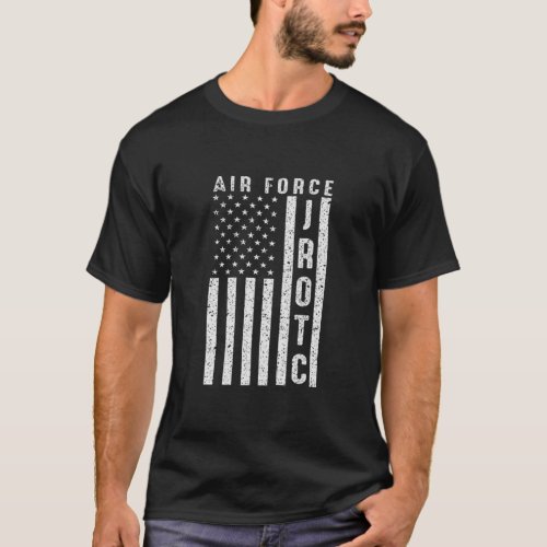 Air Force Junior ROTC USAF JROTC USA Flag Cool Gif T_Shirt