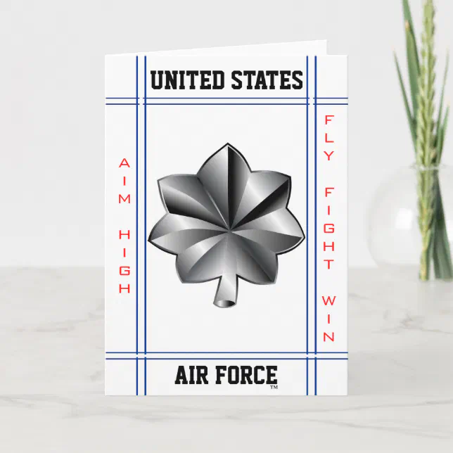 Air Force Lieutenant Colonel O-5 Lt Col Card | Zazzle
