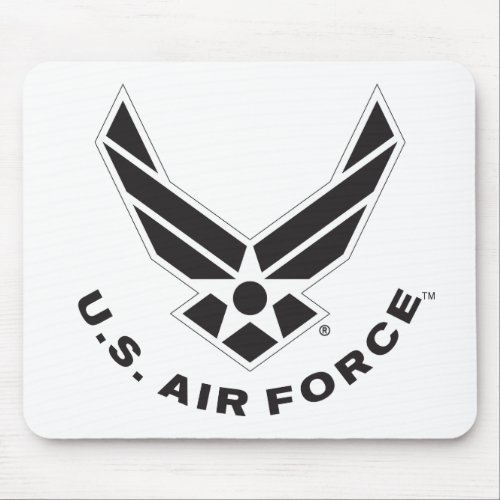 Air Force Logo _ Black Mouse Pad
