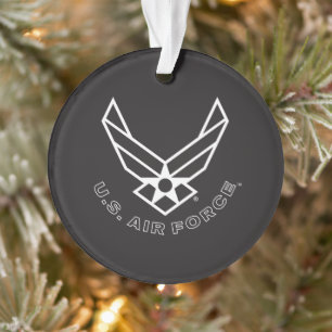 Air Force Logo - Black Ornament