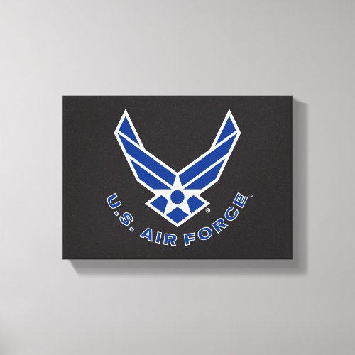 Air Force Logo _ Blue Canvas Print