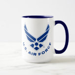 Air Force Logo - Blue Mug at Zazzle