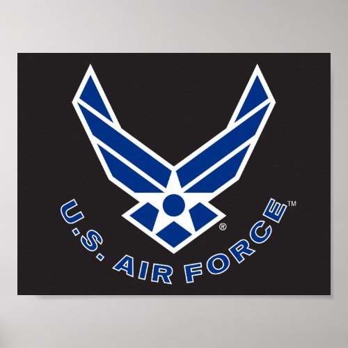 Air Force Logo _ Blue Poster