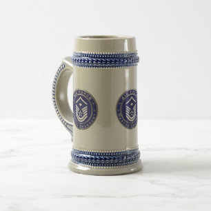 Air Force Master Sergeant MSgt Beer Stein