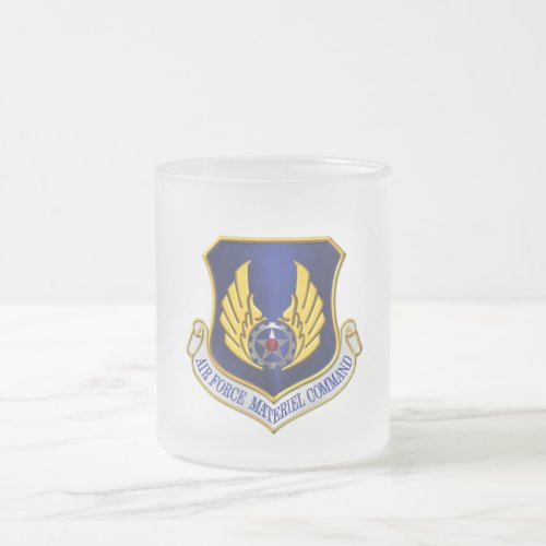 Air Force Materiel Command Customized Frosted Glass Coffee Mug