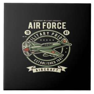 air force military pride aircraft ceramic tile