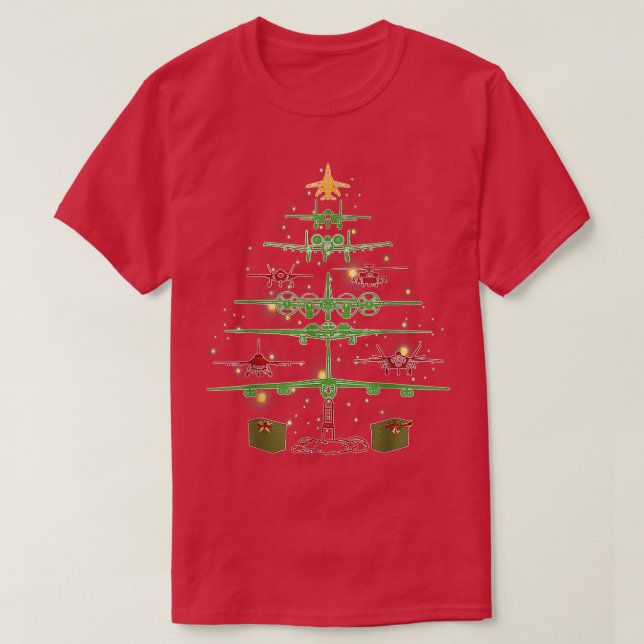 Air Force Mom Air Force Academy Christmas Tree US  T-Shirt (Design Front)