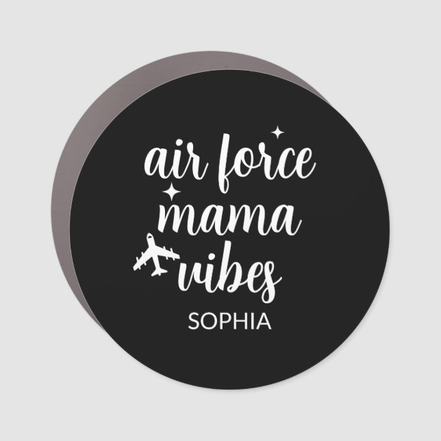 Air force Mom Mothers day gift for mom Car Magnet (Front)