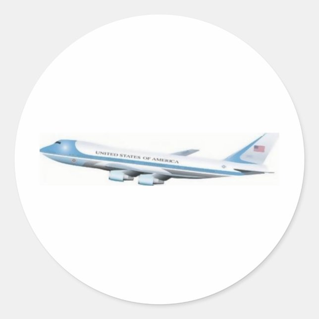 Air Force One Classic Round Sticker (Front)