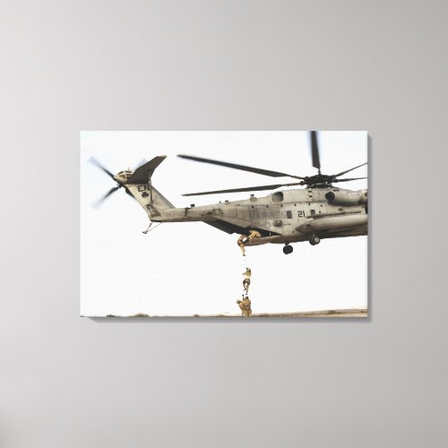 Air Force pararescuemen conduct a combat insert 2 Canvas Print