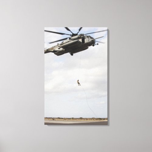 Air Force pararescuemen conduct a combat insert 2 Canvas Print