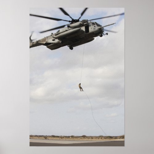 Air Force pararescuemen conduct a combat insert 2 Poster