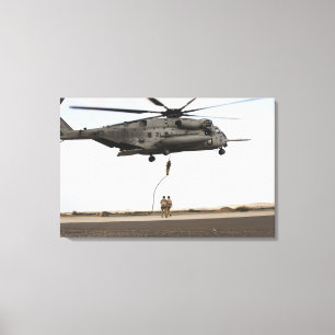 Air Force pararescuemen conduct a combat insert 3 Canvas Print