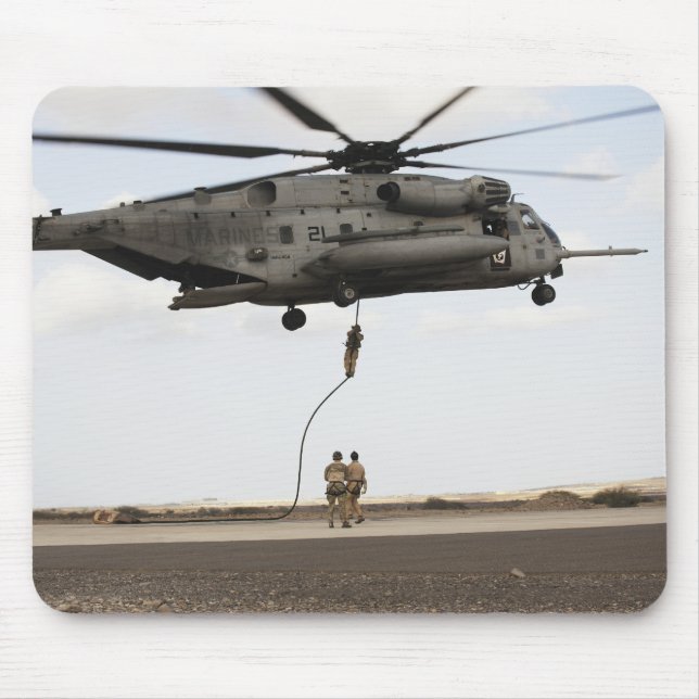 Air Force pararescuemen conduct a combat insert 3 Mouse Pad (Front)