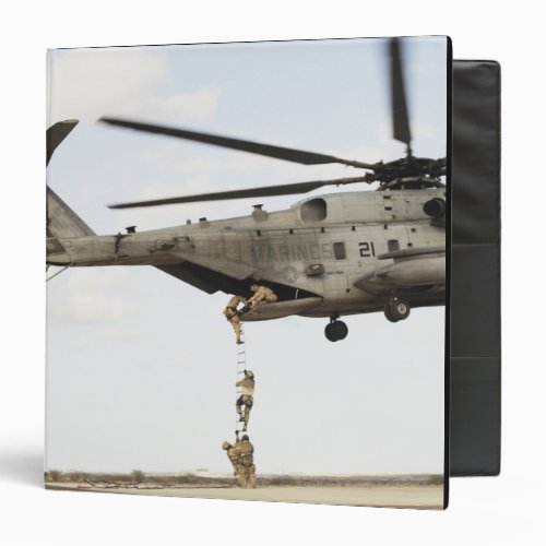 Air Force pararescuemen conduct a combat insert 4 3 Ring Binder